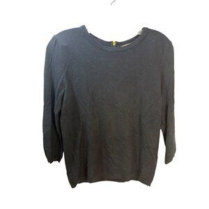 Black Philosophy Republic Clothing Sweater With‎ Back Zipper